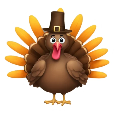Turkey thanksgiving sticker