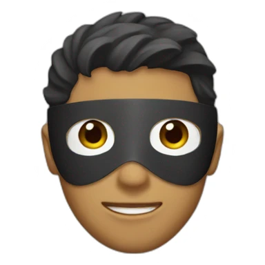 a masked boy sticker