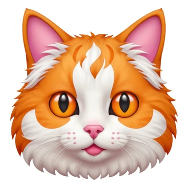 A stupid cat with every eye facing the opposite direction sticker