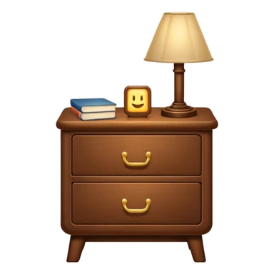 A Cupboard-commode-drawer-night-bed-stand furniture with a night lamp,WİTH BED sticker