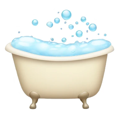 bath tub with bubbles sticker