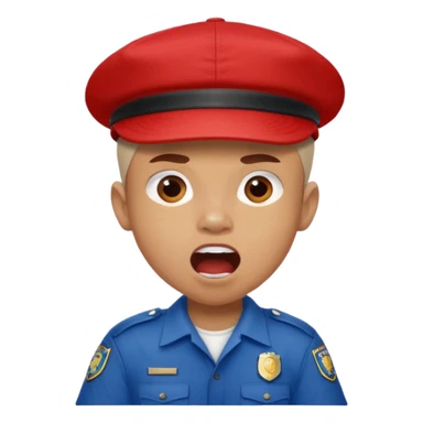 Ragazzo con cappello Nike mulatto che dice col Police in su sticker