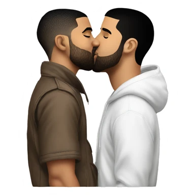 drake kissing drake kissing drake kissing drake sticker
