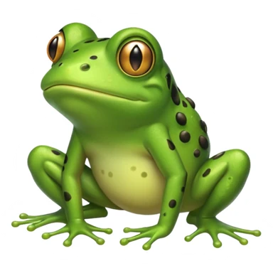Frog farting showing wind from bum sticker
