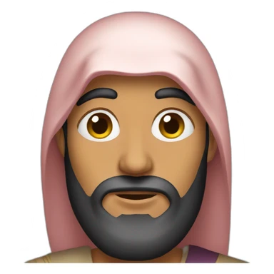 arab men faceless sticker