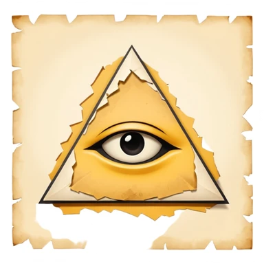 illuminati Paper contract with bite marks tearing through the signature field sticker