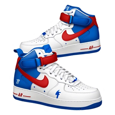 Crip and blood themed air force 1s sticker