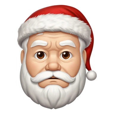 Disappointed Santa sticker