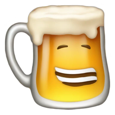 drinking beer with frenchfries sticker