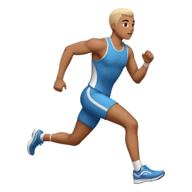 Une personne qui court à la vitesse sticker