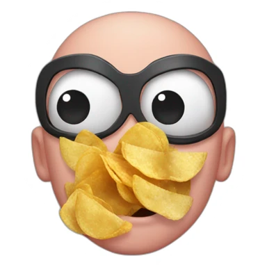 Spiderman mange des chips sticker