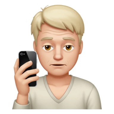 Drunk man who doesn’t know how to work iphone sticker