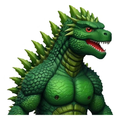 Godzilla front view sticker