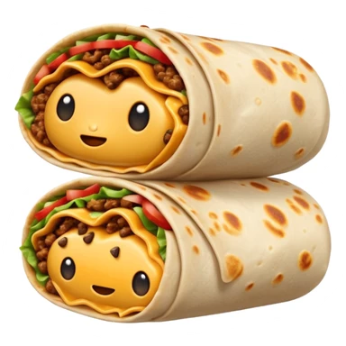 Cheesy beefy Burrito  sticker