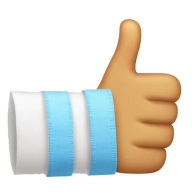 thumbs up emoji where the thumb is bandaged sticker