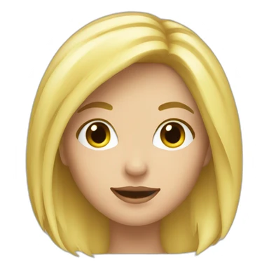 Pâtissière blonde sticker