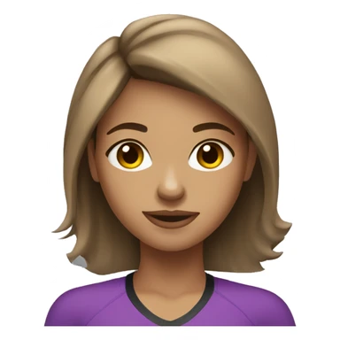 brown haired girl light skin at gym  sticker