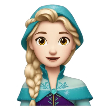 anna from frozen sticker