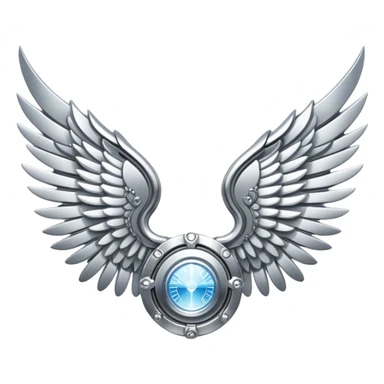 sorayama champion wings mechanical glowing sticker