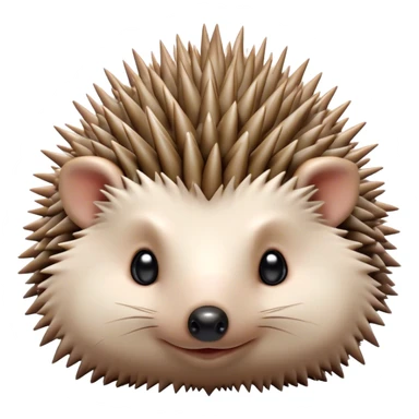 Cinematic Adorably Cute Hedgehog Portrait Emoji, Poised with a round, spiky yet cuddly body and bright, curious eyes peeking from beneath a soft array of quills, Simplified yet irresistibly adorable features, highly detailed, glowing with a warm, gentle forest glow, high shine, lively and endearing, stylized with an air of woodland cuteness, soft glowing outline, capturing the essence of a playful hedgehog that appears ready to scurry out of the screen with delightful charm! sticker