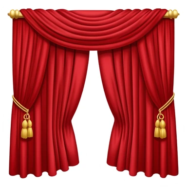 theater, red curtains sticker