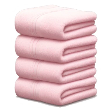 Light pink stacked towels sticker