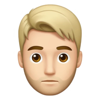 20th man with side hair sticker