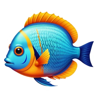 colorful tropical fish sticker