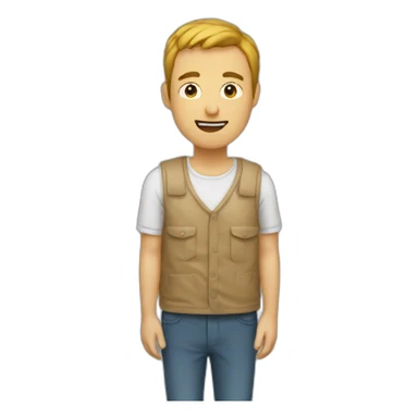 Homme à la mide sticker