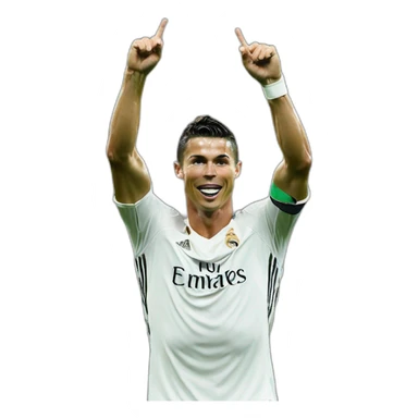 cristiano ronaldo doing the SIU celebration sticker