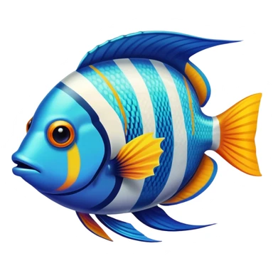 colorful tropical fish sticker