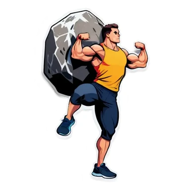 Boulder Lifting sticker