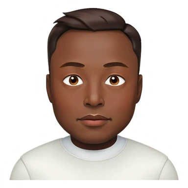 Elon Musk with rather dark skin sticker