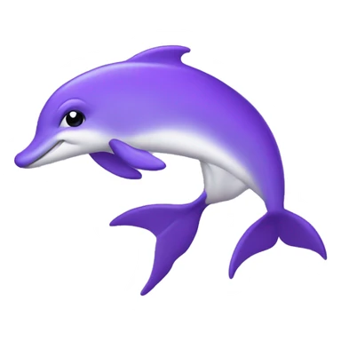 Dauphin purple sticker