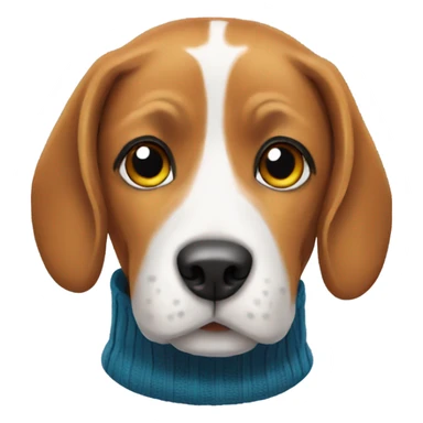 Beagle wearing a jumper  sticker