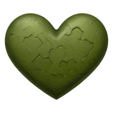 heart that is army green sticker
