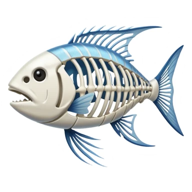 Fish t bones sticker