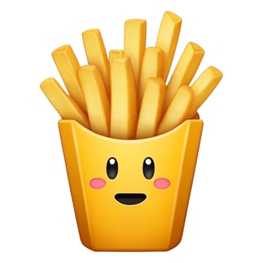 Fries from BFDI￼ sticker