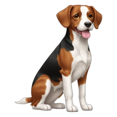 Brittany Dog Full Body sticker
