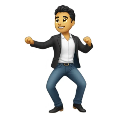 Cristian Rojas Zuñiga bailando sticker