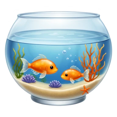 Bowl Aquarium with a single Sea Monkey Artemia in it sticker