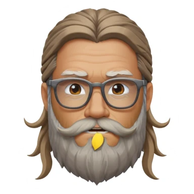Glasses-Wearing wild viking sticker