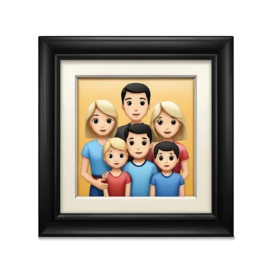 family photo frame, travelling sticker