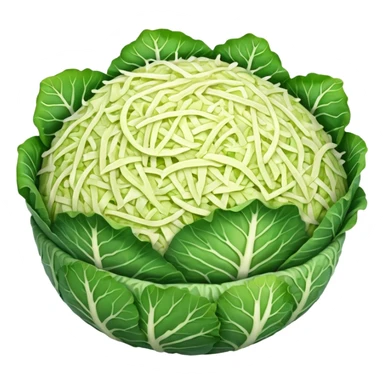 a big pile of grated cabbage no leaves and no cabbage sticker