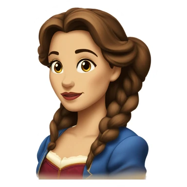 beauty and the beast belle sticker