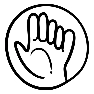 life icon circular shape hand drawn black outline sticker