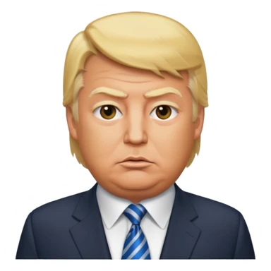 no... MAKE THESE CHANGES AT AN ISOMETRIC OVERHEAD ANGLE, WITH THE FULL FIGURE, MAKE IT MUCH MORE REALISTIC, ESPECIALLY IN THE DONALD TRUMP FACE AND HAIR, MUCH MORE ELDERLY, AND MUCH MORE OBESE, TO REFLECT HIS REALITY sticker