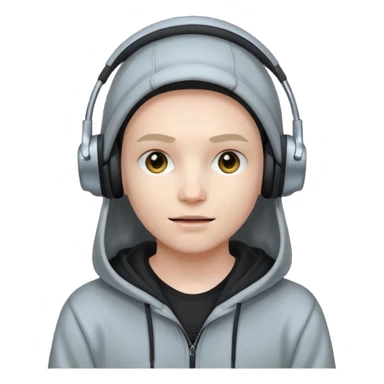 HACKER WITH HEADSET  sticker