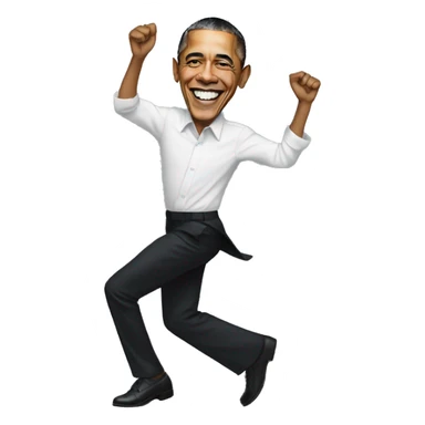 barack obama flosh dance sticker
