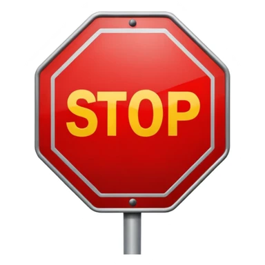traffic stop sign  sticker